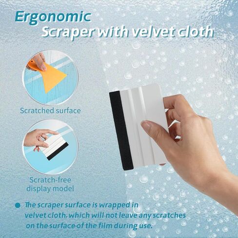 تشتمل مجموعة الأفلام المكونة من خمس قطع على مكشطة لباد ولباد إضافي وسكين نحت وخمس شفرات إضافية وزجاجة رذاذ سعة 300 مل. مناسبة لفيلم تلوين الزجاج، فيلم نافذة السيارة. in Kuwait