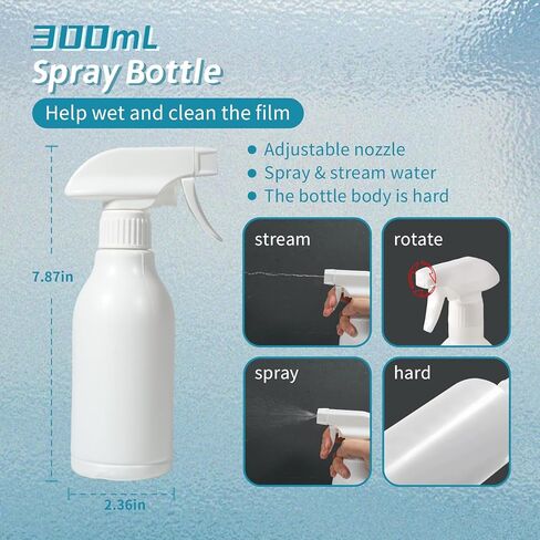 تشتمل مجموعة الأفلام المكونة من خمس قطع على مكشطة لباد ولباد إضافي وسكين نحت وخمس شفرات إضافية وزجاجة رذاذ سعة 300 مل. مناسبة لفيلم تلوين الزجاج، فيلم نافذة السيارة. in Kuwait