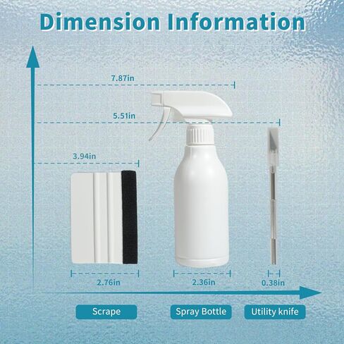 تشتمل مجموعة الأفلام المكونة من خمس قطع على مكشطة لباد ولباد إضافي وسكين نحت وخمس شفرات إضافية وزجاجة رذاذ سعة 300 مل. مناسبة لفيلم تلوين الزجاج، فيلم نافذة السيارة. in Kuwait