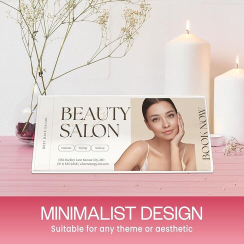 Beauticom Clear Acrylic License Holder for Cosmetology or Other Business (Quantity: 3 Pieces) in Kuwait