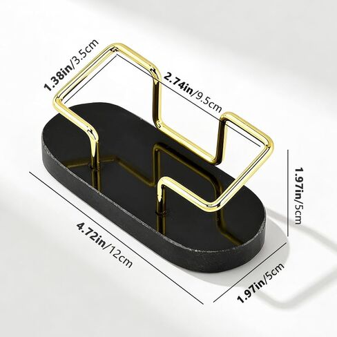 Marble Business Card Holder, 2 Pack Modern Business Card Display Stand for Desk, Gift Cards Organizer for Office, Reception, Desktop in Kuwait