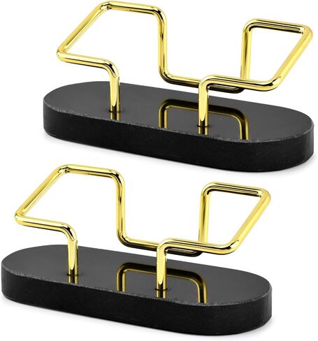 Marble Business Card Holder, 2 Pack Modern Business Card Display Stand for Desk, Gift Cards Organizer for Office, Reception, Desktop in Kuwait