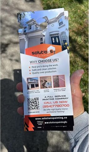 Custom Door Hangers for Business, 3.5 * 8.5 in, 30-200 pcs, 18 pt Thick Paper,Upload Your Design in Saudi Arabia