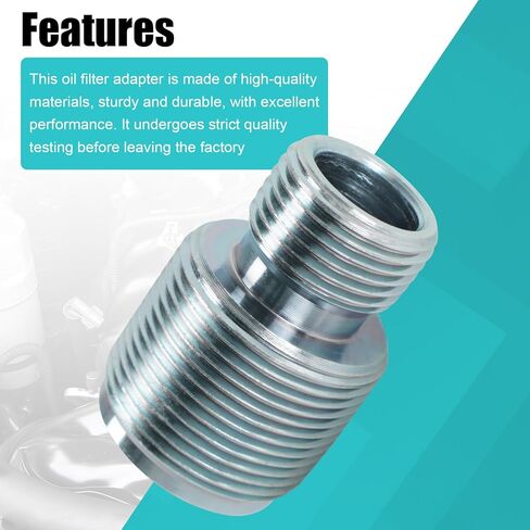 محول فلتر زيت 13/16"-16 إلى 1 1/8"-16 متوافق مع Duramax CAT 1R-1807 متوافق مع VOLVO 478736 AGCO AG121853 BALDWIN B7225 NAPA 7791 in Kuwait