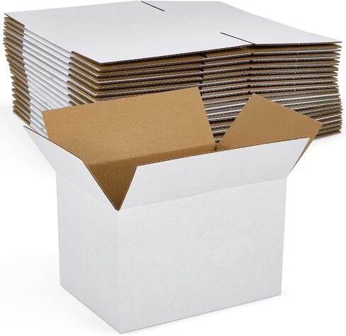 (6" x 4" x 4", 40 Pack) Shipping Boxes, White Corrugated Box Mailers in Saudi Arabia