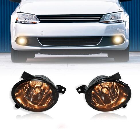 مصابيح الضباب SAE J583 لمنصة VW Mk6 (2010-2015) - ملائمة مباشرة للجولف/جيتا/بيتل/Eos مع مصد جاهز للضباب، بديل (دخان) in Kuwait