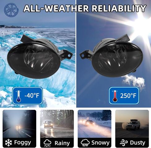 مصابيح الضباب SAE J583 لمنصة VW Mk6 (2010-2015) - ملائمة مباشرة للجولف/جيتا/بيتل/Eos مع مصد جاهز للضباب، بديل (دخان) in Kuwait