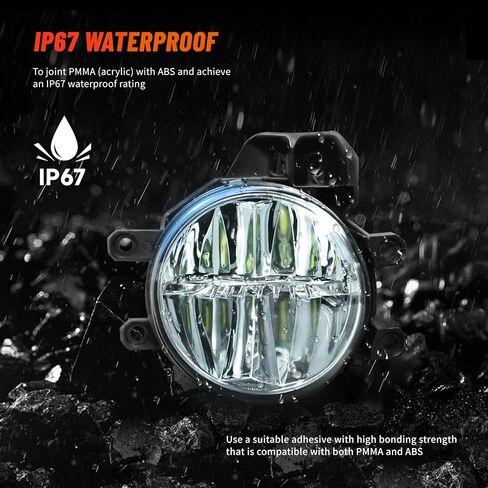 مصابيح ضباب LED تناسب 16-21 تويوتا تاكوما، لـ 14-21 تندرا، لـ 14-16 كورولا، لـ 14-18 هايلاندر / كلوجر / 4 رنر، لـ 16-18 RAV4، مناسبة لـ 14-15 لكزس RX350 RX450h، مصابيح ضباب LED مُعدلة وترقية in Saudi Arabia