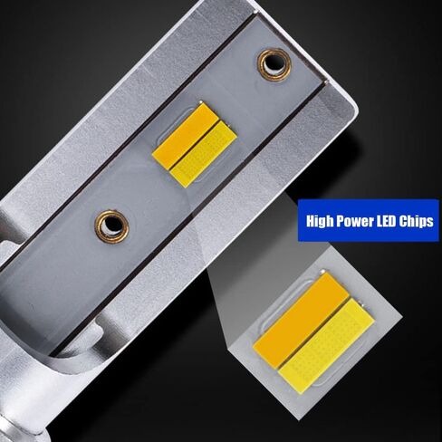 SOCAL-LED LIGHTING H11 Yellow Fog Light Bulbs 3-In-1 Switchback Bulb for Powersports ATV/UTV 40W High Bright Cool White to Golden Yellow, Strobe Flashing Lights, Pack of 2 in Kuwait