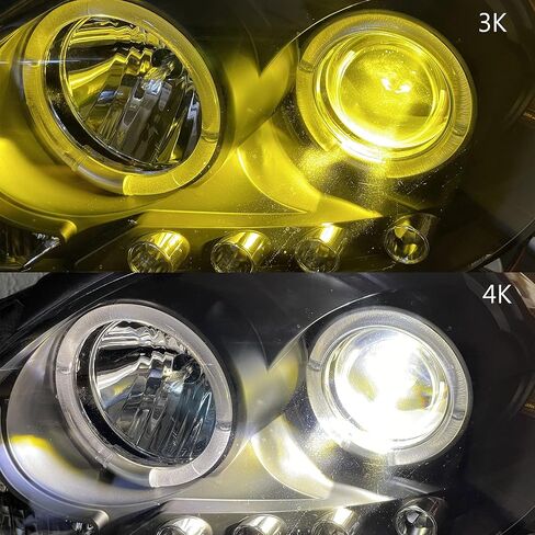 SOCAL-LED LIGHTING H11 Yellow Fog Light Bulbs 3-In-1 Switchback Bulb for Powersports ATV/UTV 40W High Bright Cool White to Golden Yellow, Strobe Flashing Lights, Pack of 2 in Kuwait