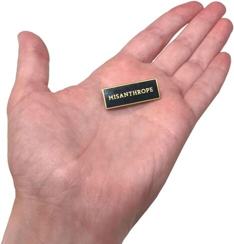 Creepy Co. MISANTHROPE 1.25in Enamel PIN Lapel Flare Antisocial Introvert Loner Goth Emo in Saudi Arabia