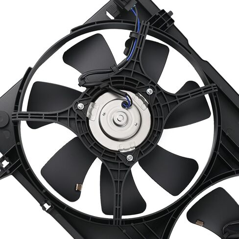 مجموعة مروحة تبريد المبرد المزدوج maxpeedingrods مع كفن لسوبارو فورستر 2004-2008 H4 2.5L 45121FE001 45122SA000 FA70507 in Saudi Arabia