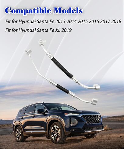 Radiator Water Pipe & Tube 97761-2W801 97761-2W800 Compatible With 2013-2018 Hyundai Santa Fe 2019 Hyundai Santa Fe XL,A/C Refrigerant Discharge Hose Replacement 977612W801 977612W800 in Kuwait