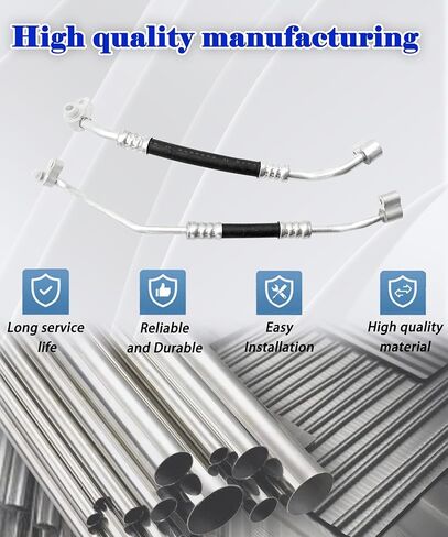 Radiator Water Pipe & Tube 97761-2W801 97761-2W800 Compatible With 2013-2018 Hyundai Santa Fe 2019 Hyundai Santa Fe XL,A/C Refrigerant Discharge Hose Replacement 977612W801 977612W800 in Kuwait