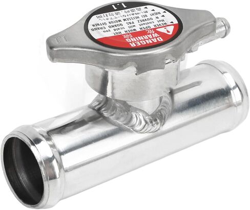 Inline Radiator Hose Filler Neck With 16PSI Cap 32mm 1‑1/4in OD T6061 Aluminum Polished Surface for Cars in Kuwait
