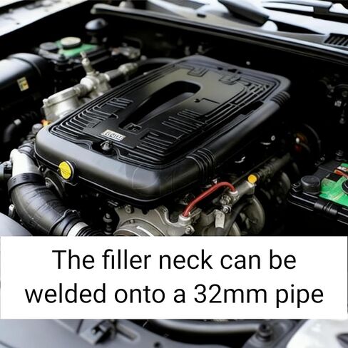 Inline Radiator Hose Filler Neck With 16PSI Cap 32mm 1‑1/4in OD T6061 Aluminum Polished Surface for Cars in Kuwait