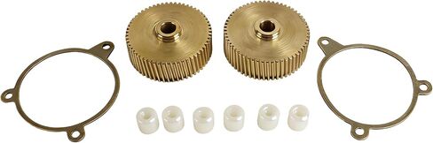 2X Heavy Duty Brass Headlight Motor Gear Repair Kit for 1988-1996 Corvette C4 - Replaces Plastic Gear, Fits All Models (ZR-1, GS, Base) - Includes Bushings & Gaskets in Saudi Arabia