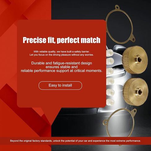 2X Heavy Duty Brass Headlight Motor Gear Repair Kit for 1988-1996 Corvette C4 - Replaces Plastic Gear, Fits All Models (ZR-1, GS, Base) - Includes Bushings & Gaskets in Saudi Arabia