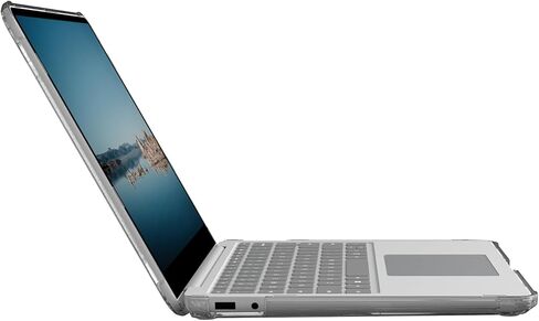URBAN ARMOR GEAR UAG Designed for Microsoft Surface Laptop 13-inch (1st Edition) Case Plyo - Rugged Hard Shell One Piece Design Military Grade Transparent Clear Protective Cover, Ice in Saudi Arabia