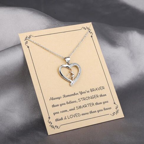 BNQL Dance Necklace Dance Recital Gifts Dance Gifts for Dancer Dance Lover Gifts Dancing Gifts Dance Jewelry Ballet Necklace in Saudi Arabia