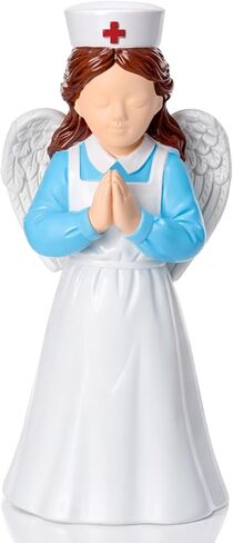 Nurse Angle Figurine 3.9 Inch Nurse Resin Doll Desk Decor Gift for Nurses Practitioner, Nurses Day Souvenirs, Healthcare Workers Home Office Desktop Decor in Saudi Arabia