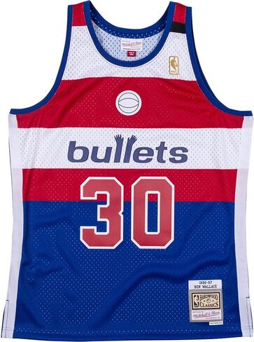 Mitchell & Ness - Washington Bullets Mens NBA Swingman 96 Ben Wallace Jersey in Saudi Arabia