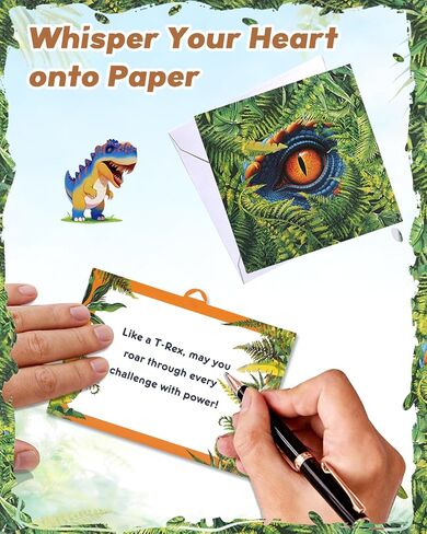 بطاقات منبثقة بتصميم Coralogo T-Rex Roaring - بطاقة تهنئة رائعة على شكل ديناصور ثلاثية الأبعاد مع مظروف لمحبي الديناصورات والأطفال والرجال والأب وهدية ديناصور مضحكة لعيد الميلاد وعيد الحب واللحظات الخاصة in Kuwait