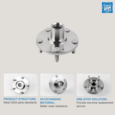 مجموعة أمامية مكونة من 2 محمل محور العجلة متوافق مع 11-15 Hyundai Elantra 12-17 Hyundai Elantra GT Veloster 51720-0Q000 51750-1P000 in Saudi Arabia