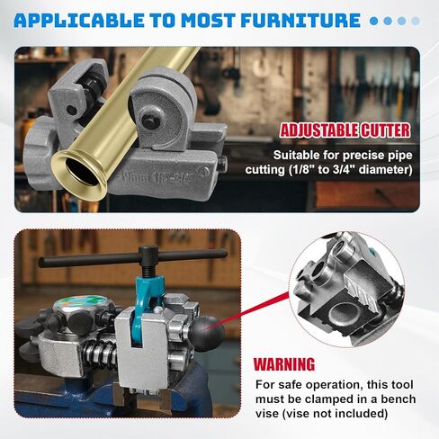 مجموعة أدوات حرق خط الفرامل، 45 درجة مفردة/مزدوجة/فقاعة مشاعل لـ 3/16 بوصة 1/4 بوصة 5/16 بوصة 3/8 بوصة أنابيب من الفولاذ المقاوم للصدأ النحاسي، أداة احترافية لتوفير الوقت مثالية لإصلاح السيارات والمشروعات اليدوية in Kuwait