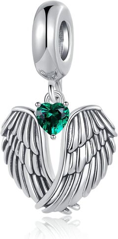 TCHYUN Guardian Angel Wing Charm 12 خرزة جوهرة الميلاد للسوار الأوروبي هدية للنساء in Saudi Arabia