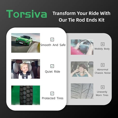 4PCS Front Outer Inner Tie Rod End Link Compatible with for Honda Accord 2008 2009 2010 2011 2012 OE# EV800461 ES800460 ES800459 in Kuwait