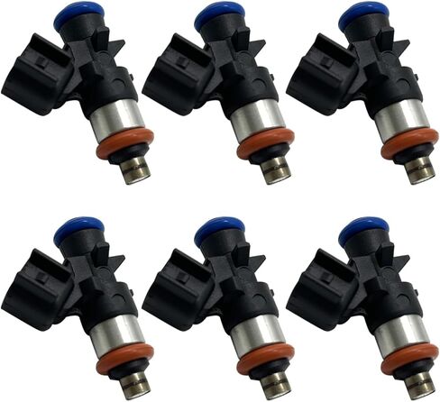 0280158091 Fuel Injectors Compatible with 2007 2008 2009 2010 2011 Ford Edge Taurus Flex Fusion, Lincoln MKZ MKX MKS MKT, Mazda 6 CX-9, Mercury Sable 3.5L 3.7L FJ1000 CM5165 4 Holes Set of 6 in Saudi Arabia