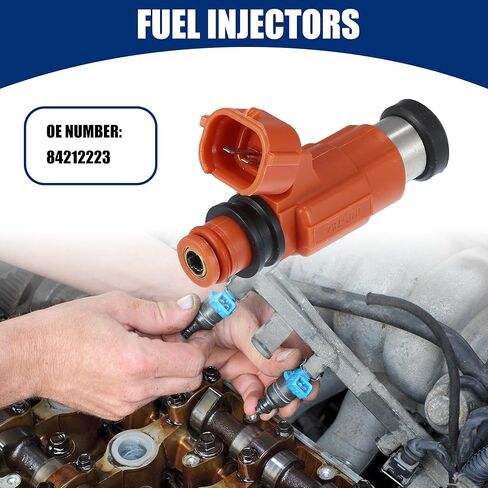 Uxcell 4 قطعة حاقن وقود السيارة لميتسوبيشي الكسوف 3.0L V6 2000-2005 لميتسوبيشي جالانت 3.0L V6 1999-2003 رقم 842-12223/MD319791 in Saudi Arabia