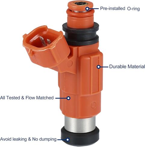 Uxcell 4 قطعة حاقن وقود السيارة لميتسوبيشي الكسوف 3.0L V6 2000-2005 لميتسوبيشي جالانت 3.0L V6 1999-2003 رقم 842-12223/MD319791 in Saudi Arabia