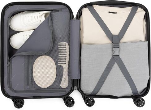 bugatti Singapore 2-Piece ABS Hardside Luggage Set, Double Spinner Wheels, Expandable (Pink) in Kuwait