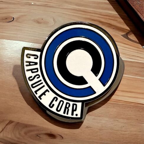 Capsule Corp Pin Anime Pin Capsule corp emablem (أزرق) in Saudi Arabia