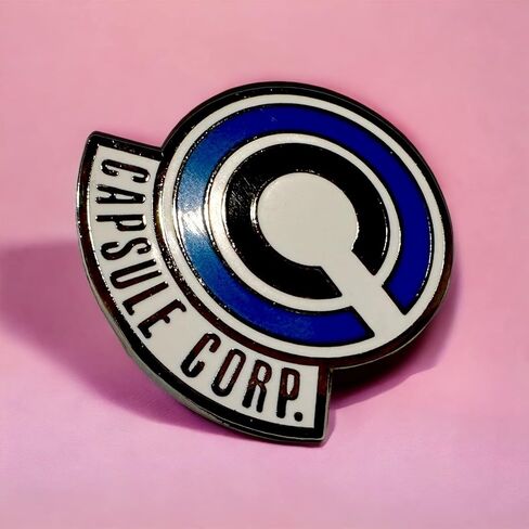 Capsule Corp Pin Anime Pin Capsule corp emablem (أزرق) in Saudi Arabia