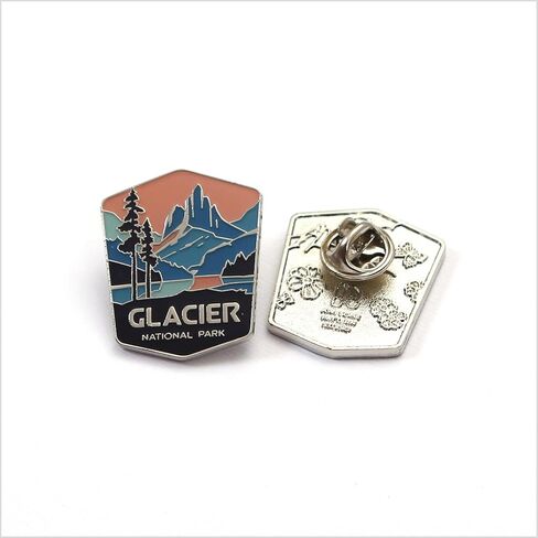 Enamel Pin - Glacier National Park. Collector’s Edition, Durable & Stylish Souvenir Pin for Backpacks, Jackets, Hats, and Accessories, National Park Lovers Gift in Saudi Arabia