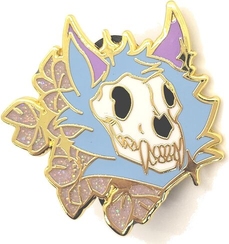 Skulldog Pink Pastel Skullsona Enamel Pin in Saudi Arabia