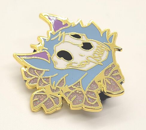 Skulldog Pink Pastel Skullsona Enamel Pin in Saudi Arabia