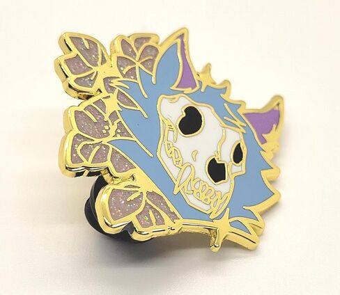 Skulldog Pink Pastel Skullsona Enamel Pin in Saudi Arabia