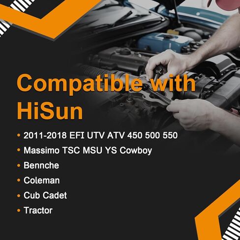 حاقن الوقود 28160355 مناسب لـ HiSun ​​EFI UTV ATV 450 500 550، لـ Massimo TSC MSU YS Cowboy لـ Bennche لـ Coleman for Cub Cadet Tractor 2011-2018 يستبدل 16400-004C-0000 in Saudi Arabia