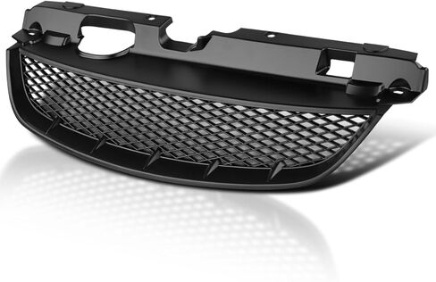 Spec-D Tuning Matte Black Mesh Front Bumper Hood Grille Compatible with 2004-2005 Honda Civic 2/4 Dr Coupe Sedan in Saudi Arabia