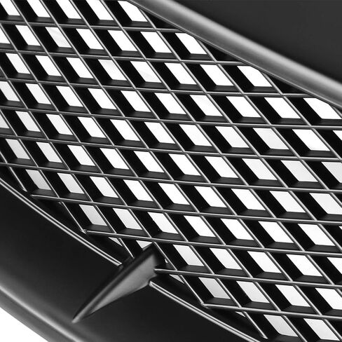 Spec-D Tuning Matte Black Mesh Front Bumper Hood Grille Compatible with 2004-2005 Honda Civic 2/4 Dr Coupe Sedan in Saudi Arabia