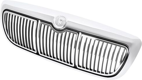 KUAFU Front Grill Compatible with 1998-2002 Mercury Grand Marquis GS/LS Replacement for F8MZ8200AA FO1200353 Plastic(ABS) Upper Bumper Grille Chrome Shell+Black Insert in Saudi Arabia