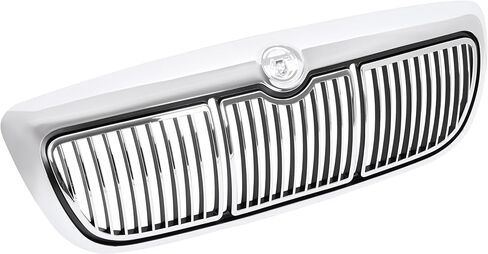 KUAFU Front Grill Compatible with 1998-2002 Mercury Grand Marquis GS/LS Replacement for F8MZ8200AA FO1200353 Plastic(ABS) Upper Bumper Grille Chrome Shell+Black Insert in Saudi Arabia