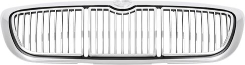 KUAFU Front Grill Compatible with 1998-2002 Mercury Grand Marquis GS/LS Replacement for F8MZ8200AA FO1200353 Plastic(ABS) Upper Bumper Grille Chrome Shell+Black Insert in Saudi Arabia