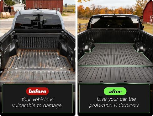 حصيرة سرير الشاحنة لسيارة Toyota Tundra 2022-2026، ملحقات تندرا شديدة التحمل بطانة سرير شاحنة TPE (مركبة 5.5FT/5.5')، ملحقات بطانة الباب الخلفي، حصيرة سرير مطاطية شديدة التحمل in Kuwait