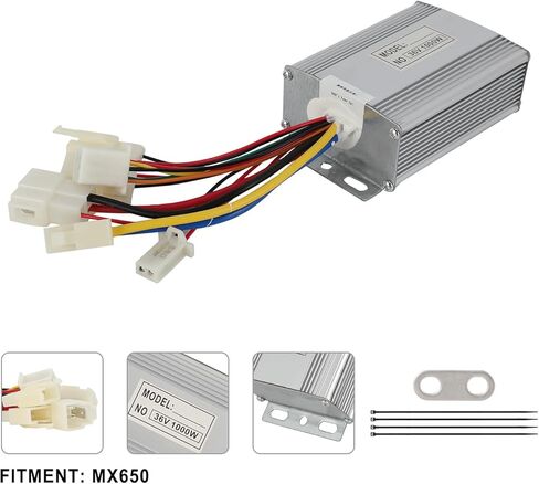 وحدة تحكم 36 فولت + صمام خانق + وحدة التحكم في السرعة لـ MX650 MX500 SX500 MX 650 500 RSF650 دراجة ترابية كهربائية باللون الأسود in Saudi Arabia