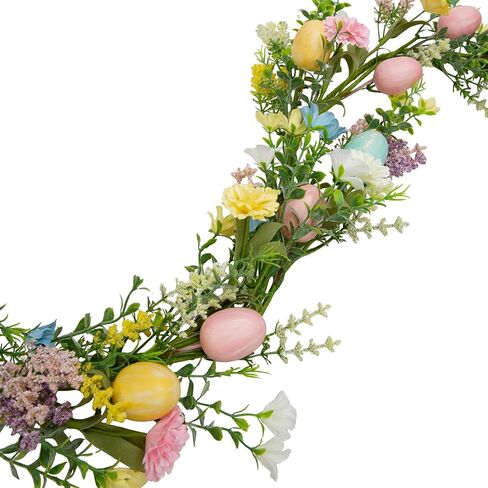 إكليل بيض عيد الفصح بطول 6 أقدام زينة عيد الفصح زهرة الربيع لهدايا عباءة ديكور المنزل وطاولة نافذة الحائط in Kuwait